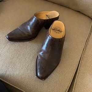 Lucchese Genuine Leather Mules